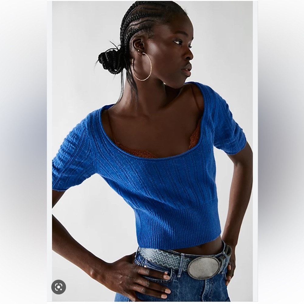 Free People Ava Cashmere Pullover Top